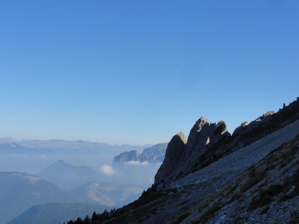 Klettersteig in der Latemargruppe/Südtirol