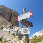 Klettersteig in der Latemargruppe/Südtirol
